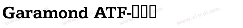 Garamond ATF字体转换